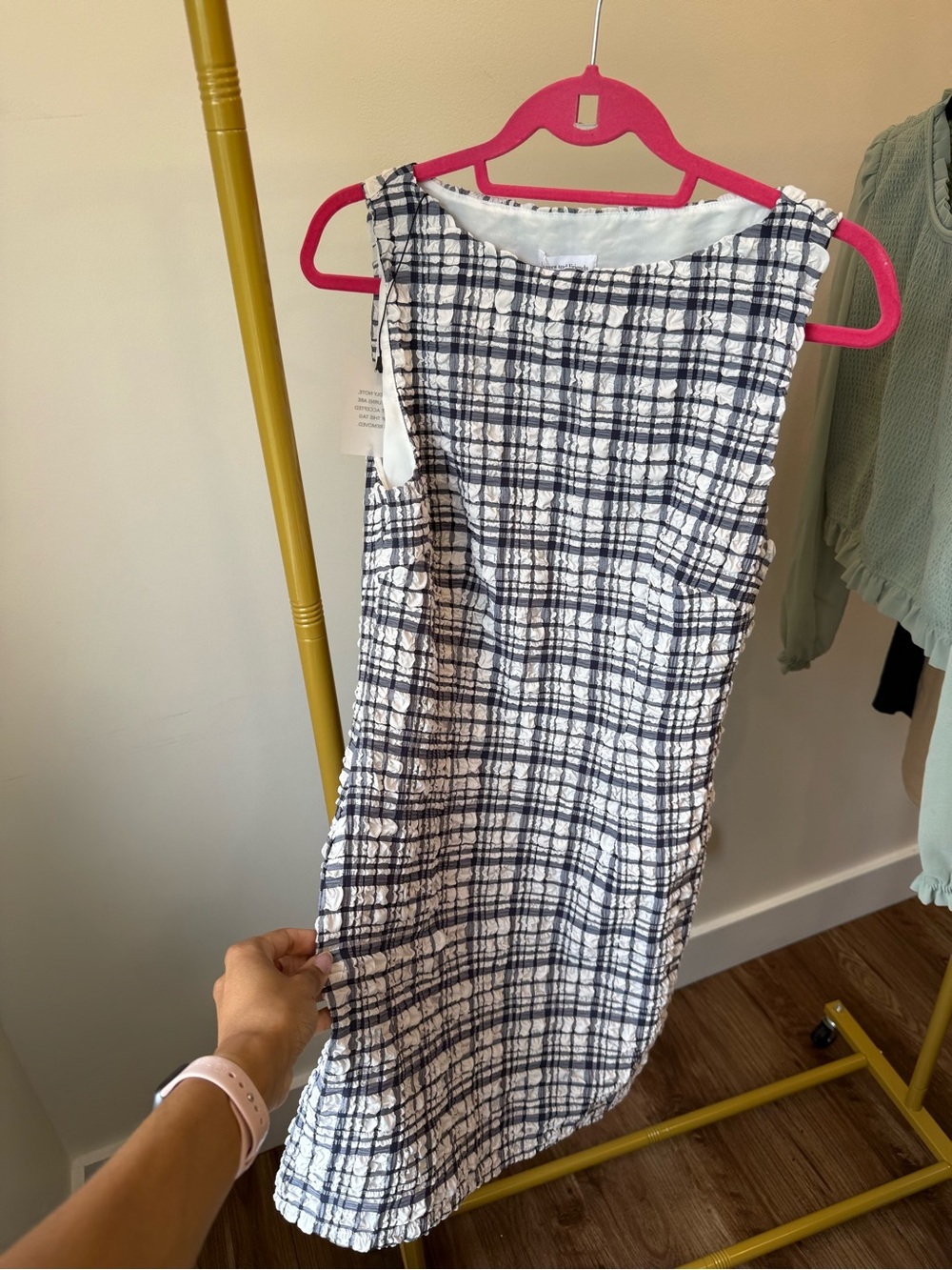 NWT Revolve Lovers & Friends Katrina Plaid Sheath Mini Dress Size Medium - Picture 4 of 6